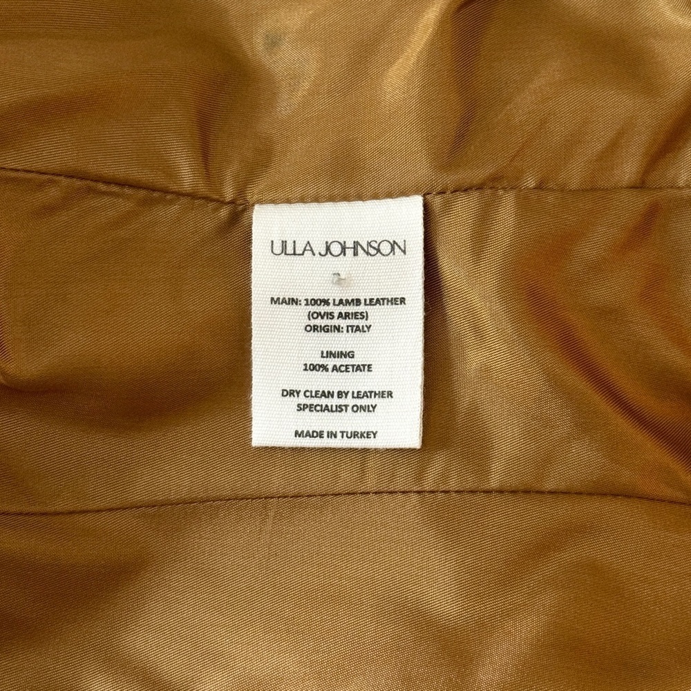 NWT Ulla Johnson Midi Sleeveless Belted Cordelia Leather Dress - Picture 10 of 10